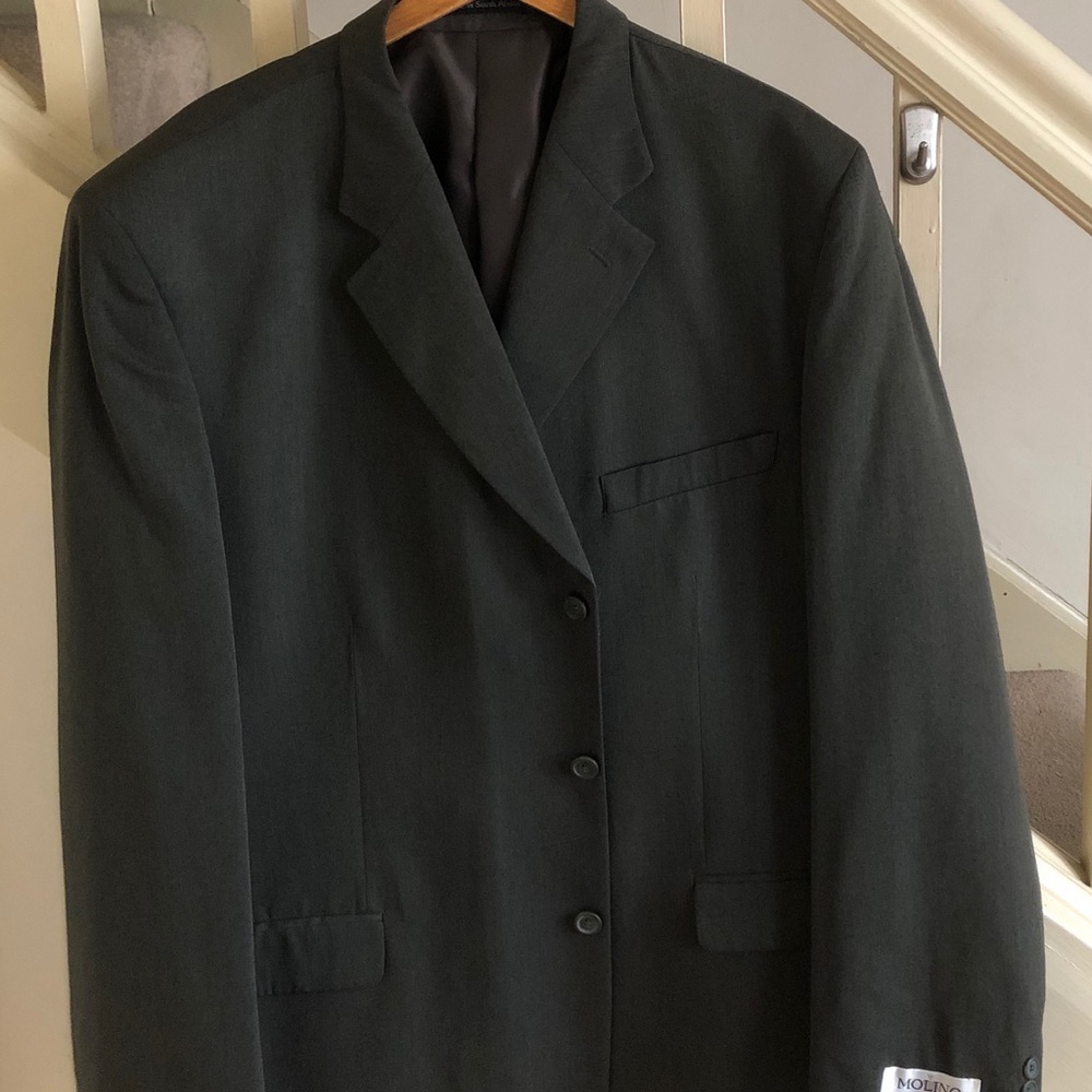 NWT!! Men’s 48L - 3 Button Green Suit